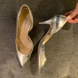 Silver JCrew pumps size 8.5